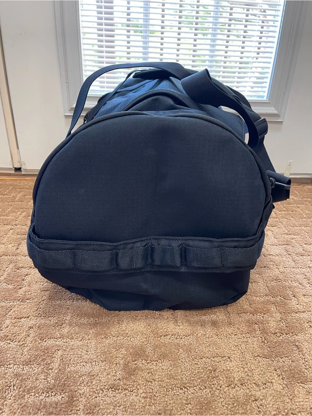 Eddie Bauer Black Duffel Bag with MyNavCare Embroidery